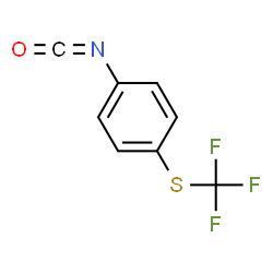 ChemSpider 2D Image | 4-(Trifluoromethylthio)phenyl isocyanate | C8H4F3NOS