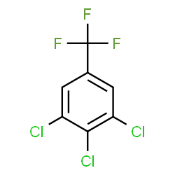 ChemSpider 2D Image | 3,4,5-Trichlorobenzotrifluoride | C7H2Cl3F3