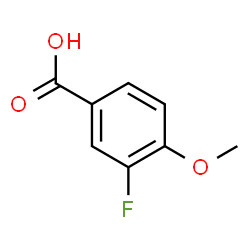 ChemSpider 2D Image | 3-Fluoro-4-methoxybenzoic acid | C8H7FO3