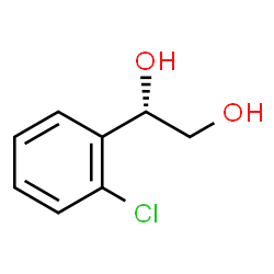 ChemSpider 2D Image | (1S)-1-(2-Chlorophenyl)-1,2-ethanediol | C8H9ClO2