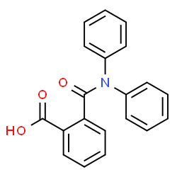 ChemSpider 2D Image | 2-(Diphenylcarbamoyl)benzoic acid | C20H15NO3