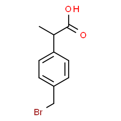 ChemSpider 2D Image | 2-(4-Bromomethyl)phenylpropionic acid | C10H11BrO2