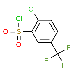 ChemSpider 2D Image | 2-Chloro-5-(trifluoromethyl)benzenesulfonyl chloride | C7H3Cl2F3O2S
