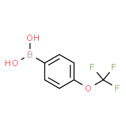 ChemSpider 2D Image | [4-(Trifluoromethoxy)phenyl]boronic acid | C7H6BF3O3