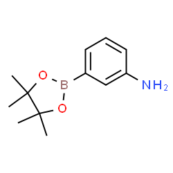 ChemSpider 2D Image | 3-(4,4,5,5-Tetramethyl-1,3,2-dioxaborolan-2-yl)aniline | C12H18BNO2