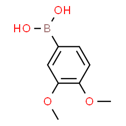 ChemSpider 2D Image | 3,4-Dimethoxyphenylboronic acid | C8H11BO4