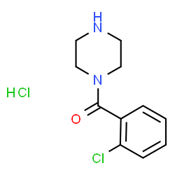 ChemSpider 2D Image | 1-(2-chlorobenzoyl)piperazine hydrochloride | C11H14Cl2N2O