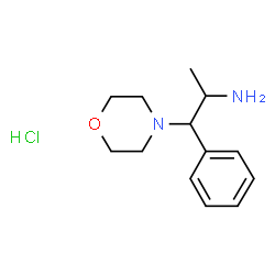 ChemSpider 2D Image | 1-(morpholin-4-yl)-1-phenylpropan-2-amine hydrochloride | C13H21ClN2O