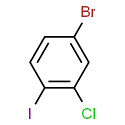 ChemSpider 2D Image | 4-Bromo-2-chloro-1-iodobenzene | C6H3BrClI