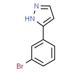 ChemSpider 2D Image | 5-(3-Bromophenyl)-1H-pyrazole | C9H7BrN2