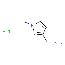 ChemSpider 2D Image | (1-Methyl-1H-pyrazol-3-yl)methylamine HCl | C5H10ClN3