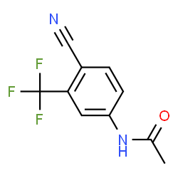 ChemSpider 2D Image | 5-Acetamido-2-cyanobenzotrifluoride | C10H7F3N2O
