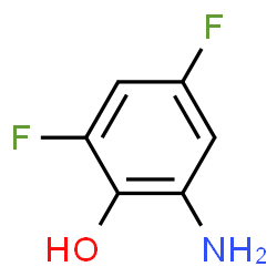 ChemSpider 2D Image | 2-AMINO-4,6-DIFLUOROPHENOL | C6H5F2NO