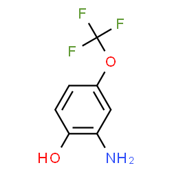ChemSpider 2D Image | 2-Amino-4-(trifluoromethoxy)phenol | C7H6F3NO2
