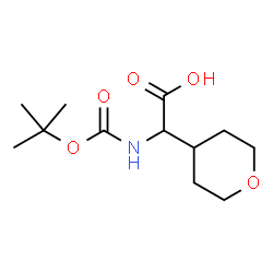 ChemSpider 2D Image | N-Boc-4'-tetrahydropyranylglycine | C12H21NO5