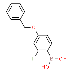 ChemSpider 2D Image | 4-(Benzyloxy)-2-fluorophenylboronic acid | C13H12BFO3