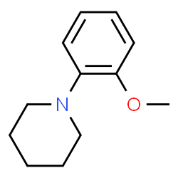 ChemSpider 2D Image | 1-(2-Methoxyphenyl)piperidine | C12H17NO