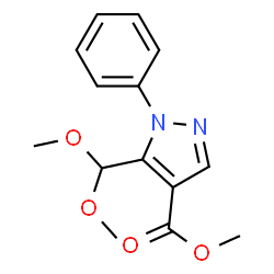 ChemSpider 2D Image | Methyl 5-(dimethoxymethyl)-1-phenyl-1H-pyrazole-4-carboxylate | C14H16N2O4