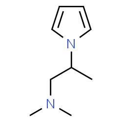 ChemSpider 2D Image | N,N-Dimethyl-2-(1H-pyrrol-1-yl)-1-propanamine | C9H16N2