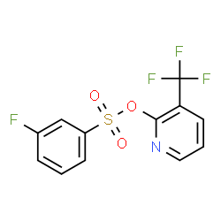 ChemSpider 2D Image | 3-(Trifluoromethyl)-2-pyridinyl 3-fluorobenzenesulfonate | C12H7F4NO3S