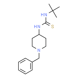 ChemSpider 2D Image | N-(1-benzylpiperidin-4-yl)-N'-(tert-butyl)thiourea | C17H27N3S