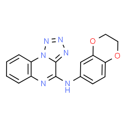 ChemSpider 2D Image | N-(2,3-Dihydro-1,4-benzodioxin-6-yl)tetrazolo[1,5-a]quinoxalin-4-amine | C16H12N6O2