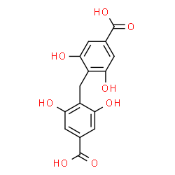 ChemSpider 2D Image | 4,4'-Methylenebis(3,5-dihydroxybenzoic acid) | C15H12O8