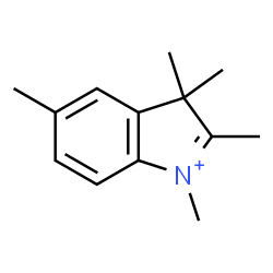 ChemSpider 2D Image | 1,2,3,3,5-Pentamethyl-3H-indolium | C13H18N