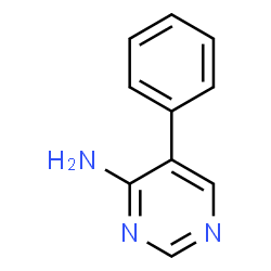 ChemSpider 2D Image | 5-Phenyl-4-pyrimidinamine | C10H9N3