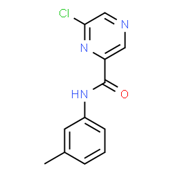 ChemSpider 2D Image | 6-Chloro-N-(m-tolyl)pyrazine-2-carboxamide | C12H10ClN3O