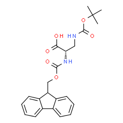 ChemSpider 2D Image | Fmoc-Dap(Boc)-OH | C23H26N2O6