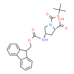 ChemSpider 2D Image | N-Boc-cis-4-N-Fmoc-amino-L-proline | C25H28N2O6