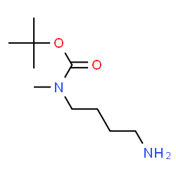 ChemSpider 2D Image | tert-butyl N-(4-aminobutyl)-N-methylcarbamate | C10H22N2O2