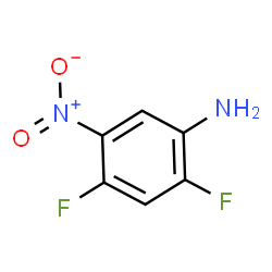 ChemSpider 2D Image | 2,4-Difluoro-5-nitroaniline | C6H4F2N2O2