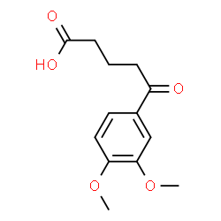 ChemSpider 2D Image | 5-(3,4-Dimethoxyphenyl)-5-oxopentanoic acid | C13H16O5