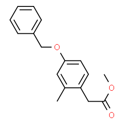ChemSpider 2D Image | Methyl 2-methyl-4-benzyloxy-phenylacetate | C17H18O3