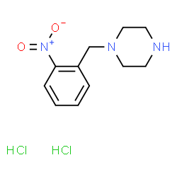 ChemSpider 2D Image | 1-(2-Nitrobenzyl)piperazine dihydrochloride | C11H17Cl2N3O2