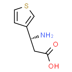 ChemSpider 2D Image | (3R)-3-Amino-3-(3-thienyl)propanoic acid | C7H9NO2S