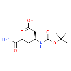 ChemSpider 2D Image | Boc-beta-Homogln-OH | C11H20N2O5