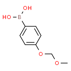 ChemSpider 2D Image | (4-(Methoxymethoxy)phenyl)boronic acid | C8H11BO4