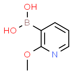 ChemSpider 2D Image | 2-Methoxy-3-pyridineboronic acid | C6H8BNO3