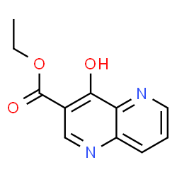 ChemSpider 2D Image | ethyl 4-hydroxy[1,5]naphthyridine-3-carboxylate | C11H10N2O3