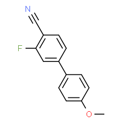 ChemSpider 2D Image | 2-Fluoro-4-(4-methoxyphenyl)benzonitrile | C14H10FNO