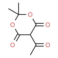 ChemSpider 2D Image | 5-Acetyl-2,2-dimethyl-1,3-dioxane-4,6-dione | C8H10O5