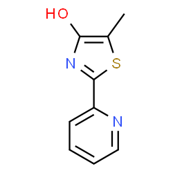 ChemSpider 2D Image | 5-methyl-2-(pyridin-2-yl)thiazol-4-ol | C9H8N2OS