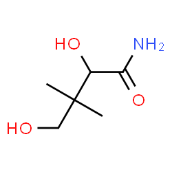 ChemSpider 2D Image | 2,4-DIHYDROXY-3,3-DIMETHYLBUTANAMIDE | C6H13NO3