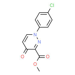 ChemSpider 2D Image | Methyl 1-(4-chlorophenyl)-1,4-dihydro-4-oxo-3-pyridazinecarboxylate | C12H9ClN2O3