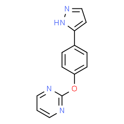 ChemSpider 2D Image | 2-(4-(1H-pyrazol-3-yl)phenoxy)pyrimidine | C13H10N4O