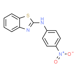 ChemSpider 2D Image | N-(4-Nitrophenyl)-1,3-benzothiazol-2-amine | C13H9N3O2S