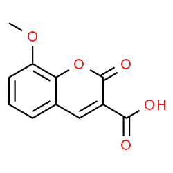 ChemSpider 2D Image | 8-methoxy-2-oxochromene-3-carboxylic acid | C11H8O5